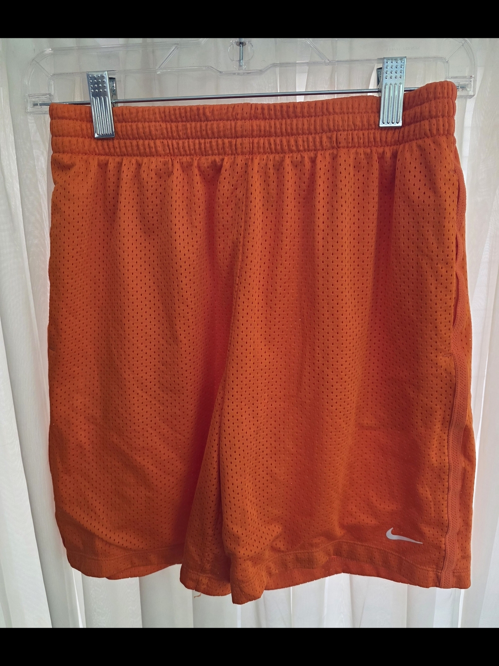 Nike Kids Orange Mesh Athletic Shorts